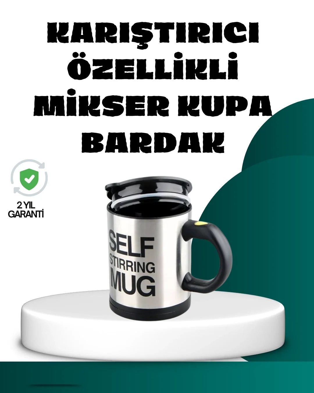 Otomatik Karıştırmalı Termos Kupa | Ergonomik Tasarım Fiyatı, Yorumları ve Özellikleri