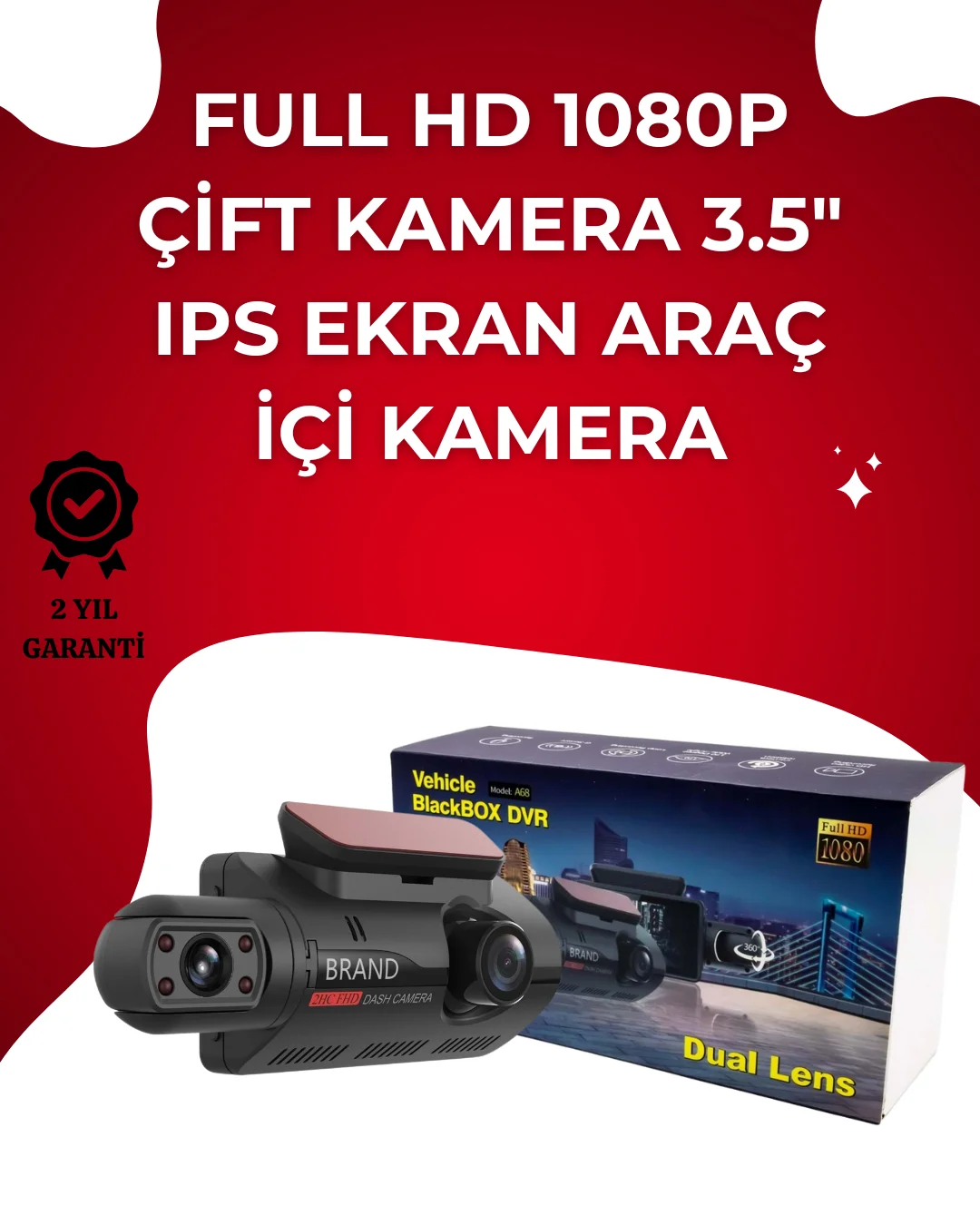 Otomatik Kayıtlı Full HD Araç Kamerası – Döngüsel Kayıt ve Hareke