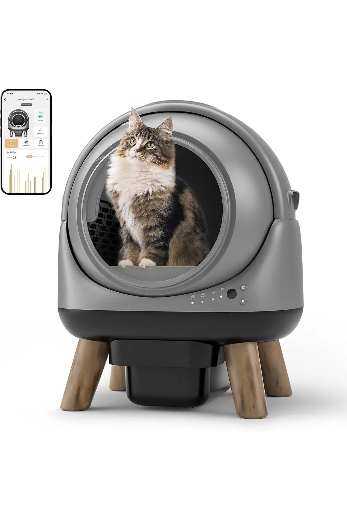 Otomatik Koku Kontrollü Akıllı Kedi Tuvaleti Otomatik Koku Kontrollü Akıllı Kedi Tuvaleti