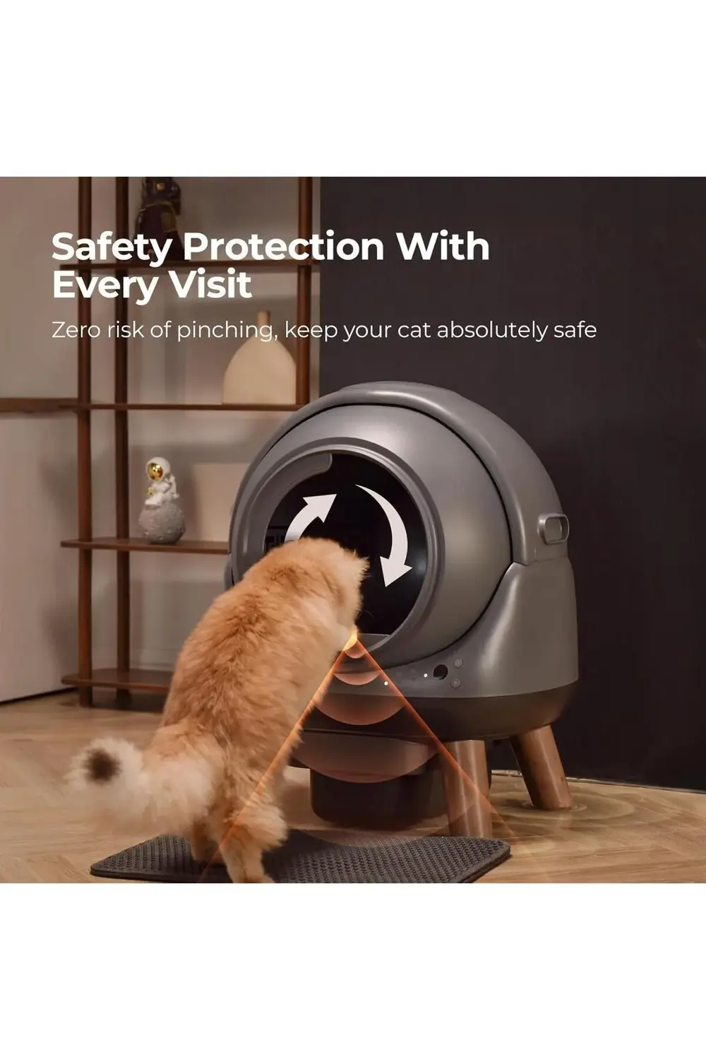 Otomatik Koku Kontrollü Akıllı Kedi Tuvaleti