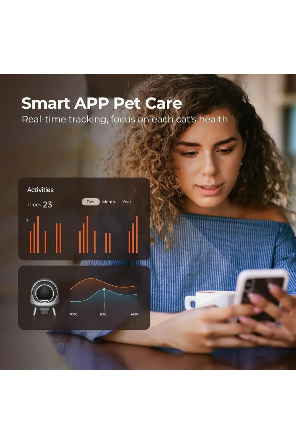 Otomatik Koku Kontrollü Akıllı Kedi Tuvaleti