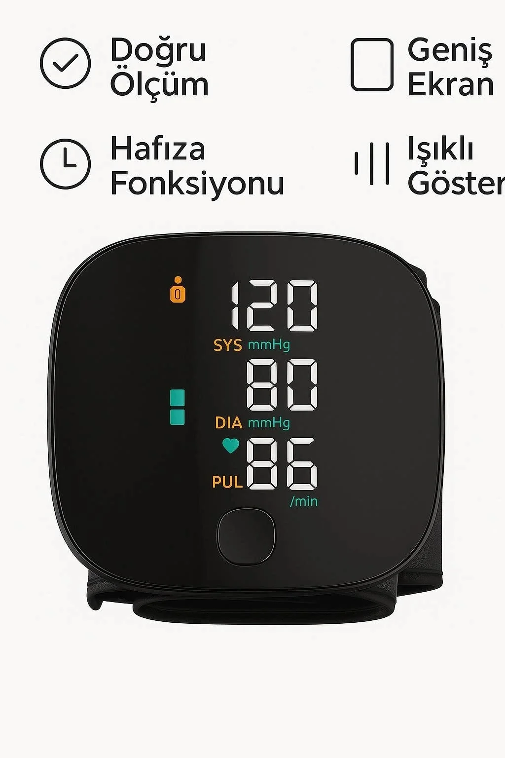 Otomatik Koldan Tansiyon Aleti Kol Manşonlu Dijital Nabız ve Tansiyon Ölçer