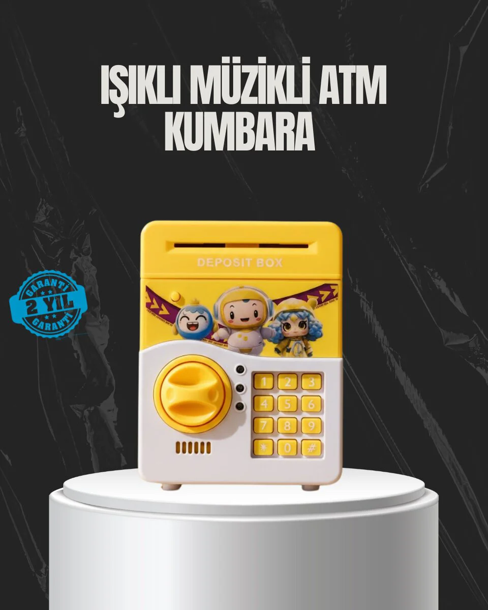 Otomatik Para Çeken Şifreli Kumbara - ATM Tarzı Tasarım ve Güvenli Şifreli Sistem
