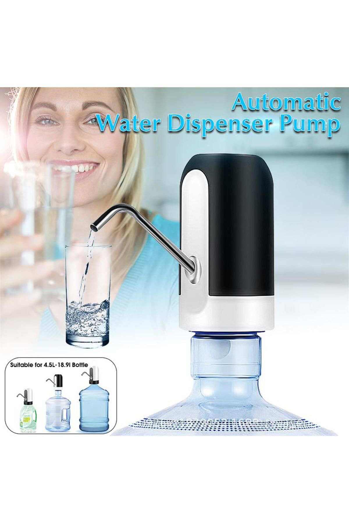 Ok Aksesuar Otomatik Şarjlı Damacana Su Pompası Elektrikli Go50607133290