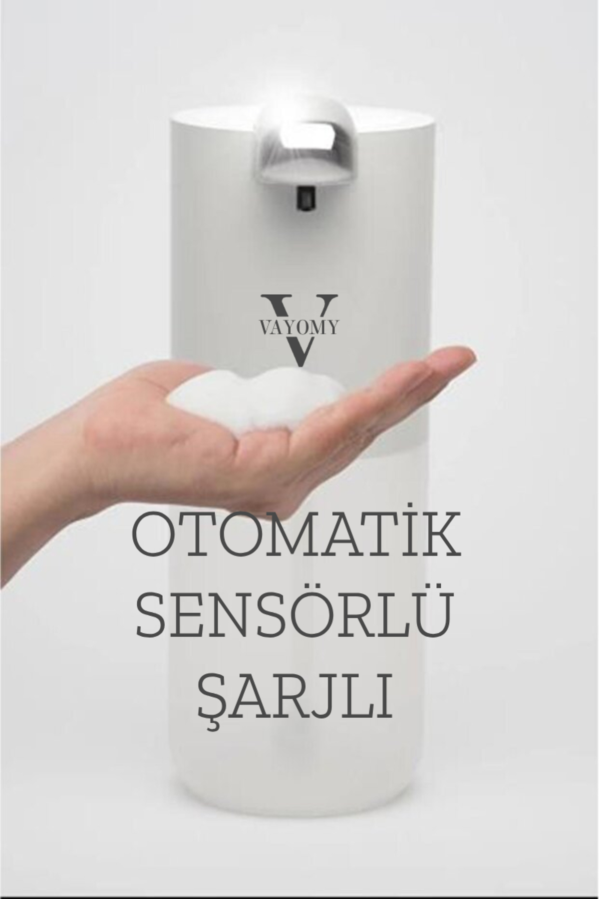 Otomatik Sensörlü Sıvı Sabunluk Şarjlı Temassız Köpük Sabun Makin