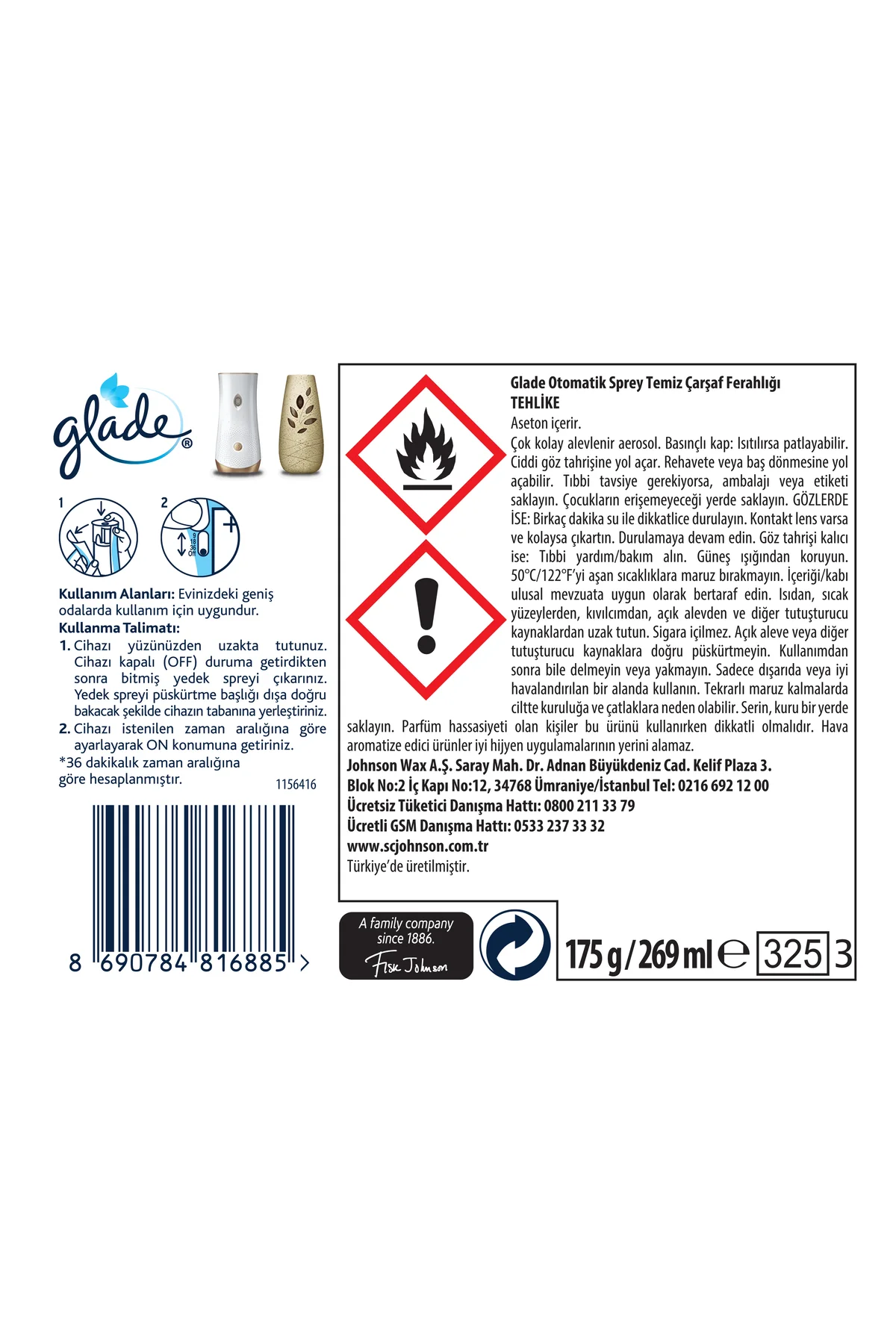 Otomatik Sprey Yedek Temiz Çarşaf Ferahlığı 269 Ml X 3 Fiyatı, Yorumları ve Özellikleri