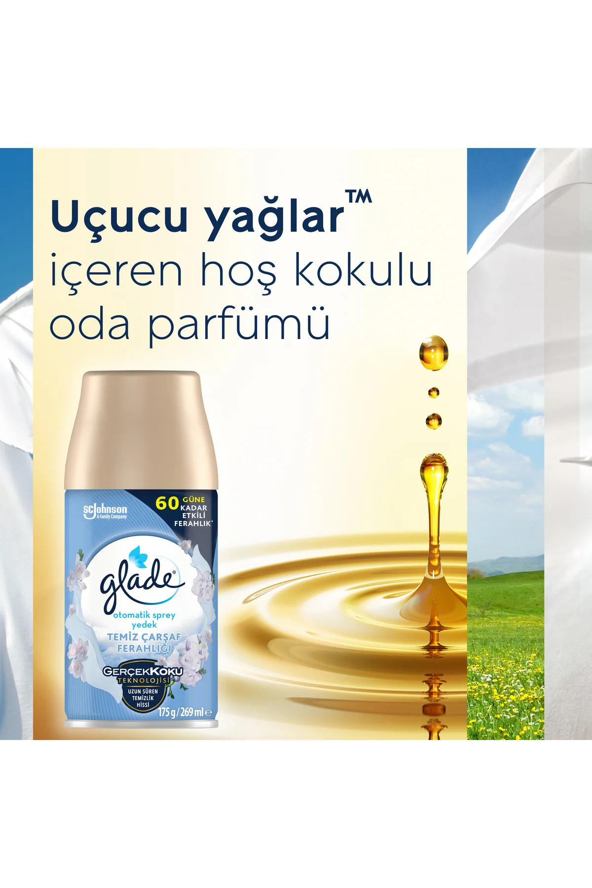 ® Otomatik Sprey Yedek Temiz Çarşaf, 269ml, 1 Yedek Fiyatı, Yorumları ve Özellikleri