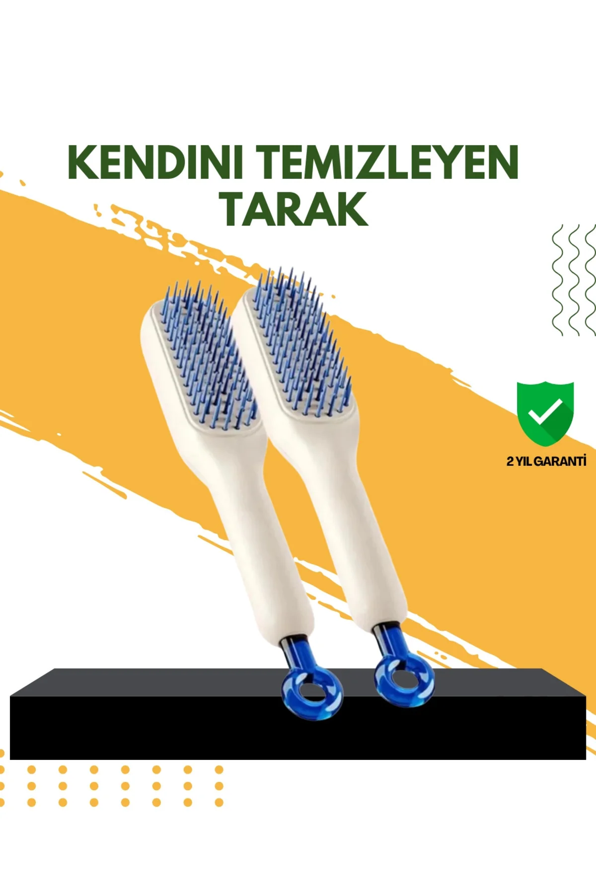 Otomatik Temizlemeli Saç Fırçası – Ergonomik Tasarım, Masaj Etkil
