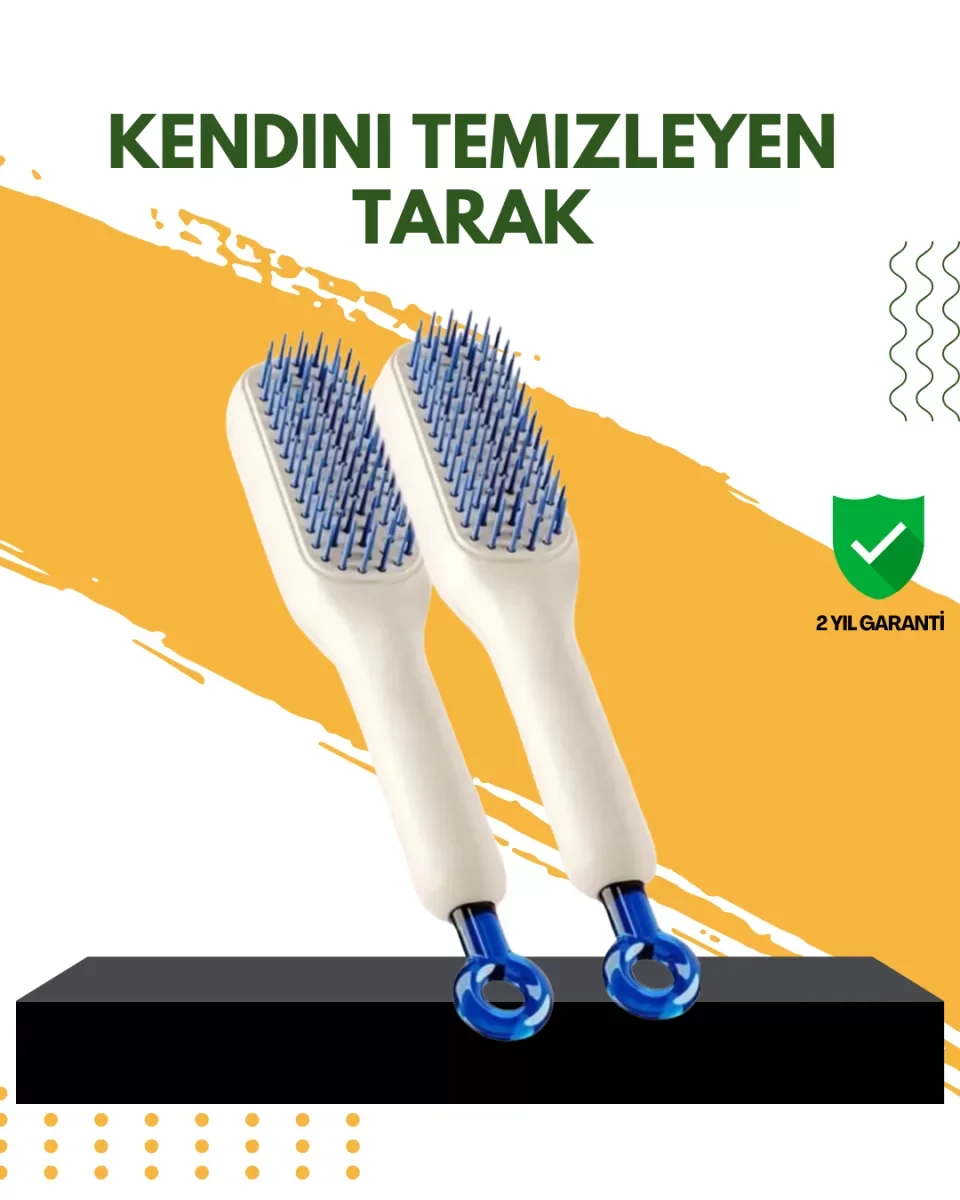 Otomatik Temizlemeli Saç Fırçası – Ergonomik Tasarım, Masaj Etkili, Elektriklenmeyi Önleyici - Lisinya