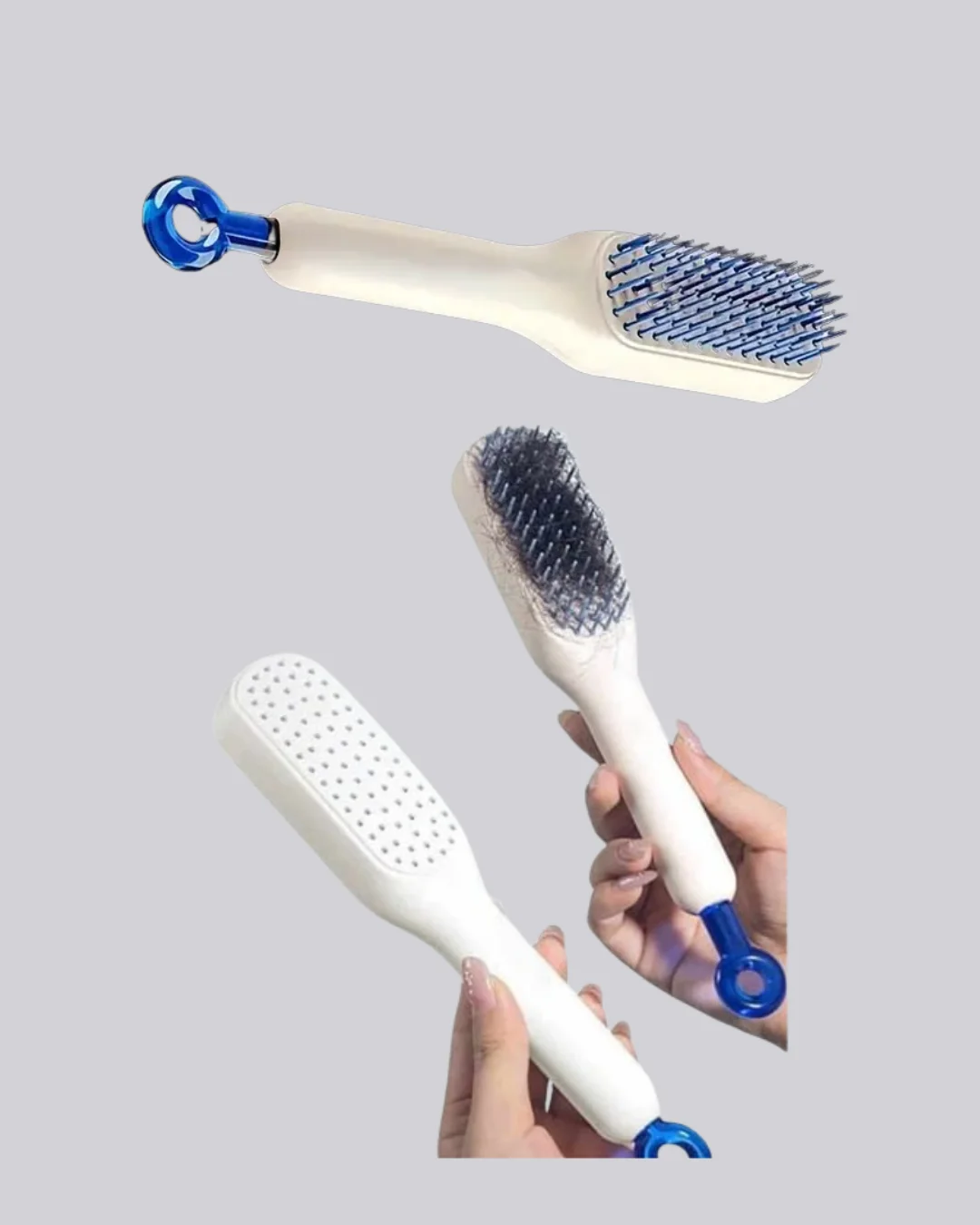 Otomatik Temizlemeli Saç Fırçası – Ergonomik Tasarım, Masaj Etkil