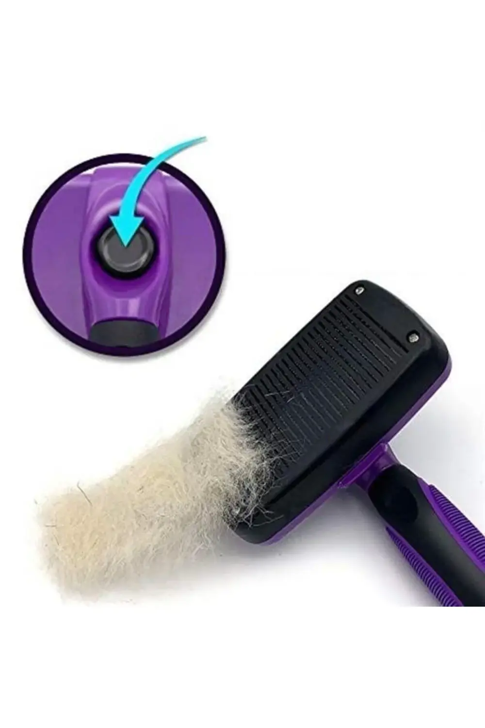 ® Otomatik Temizlenebilen Tuşlu Pratik Kedi Köpek Tüy Toplama Fır