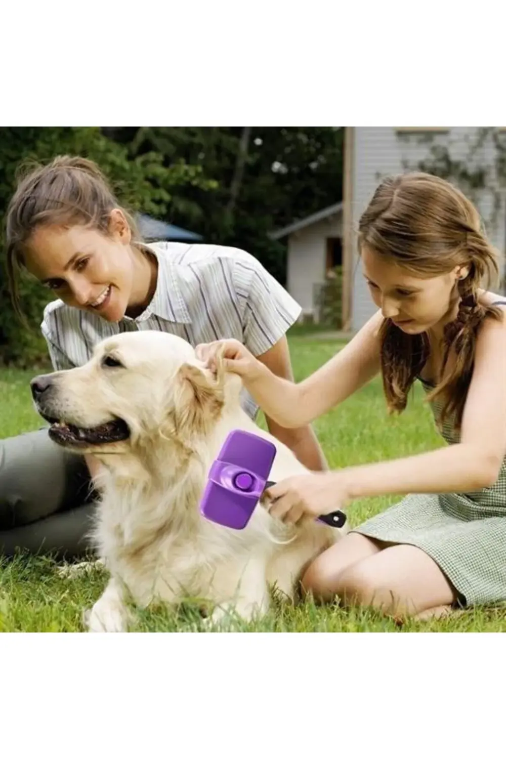 ® Otomatik Temizlenebilen Tuşlu Pratik Kedi Köpek Tüy Toplama Fır