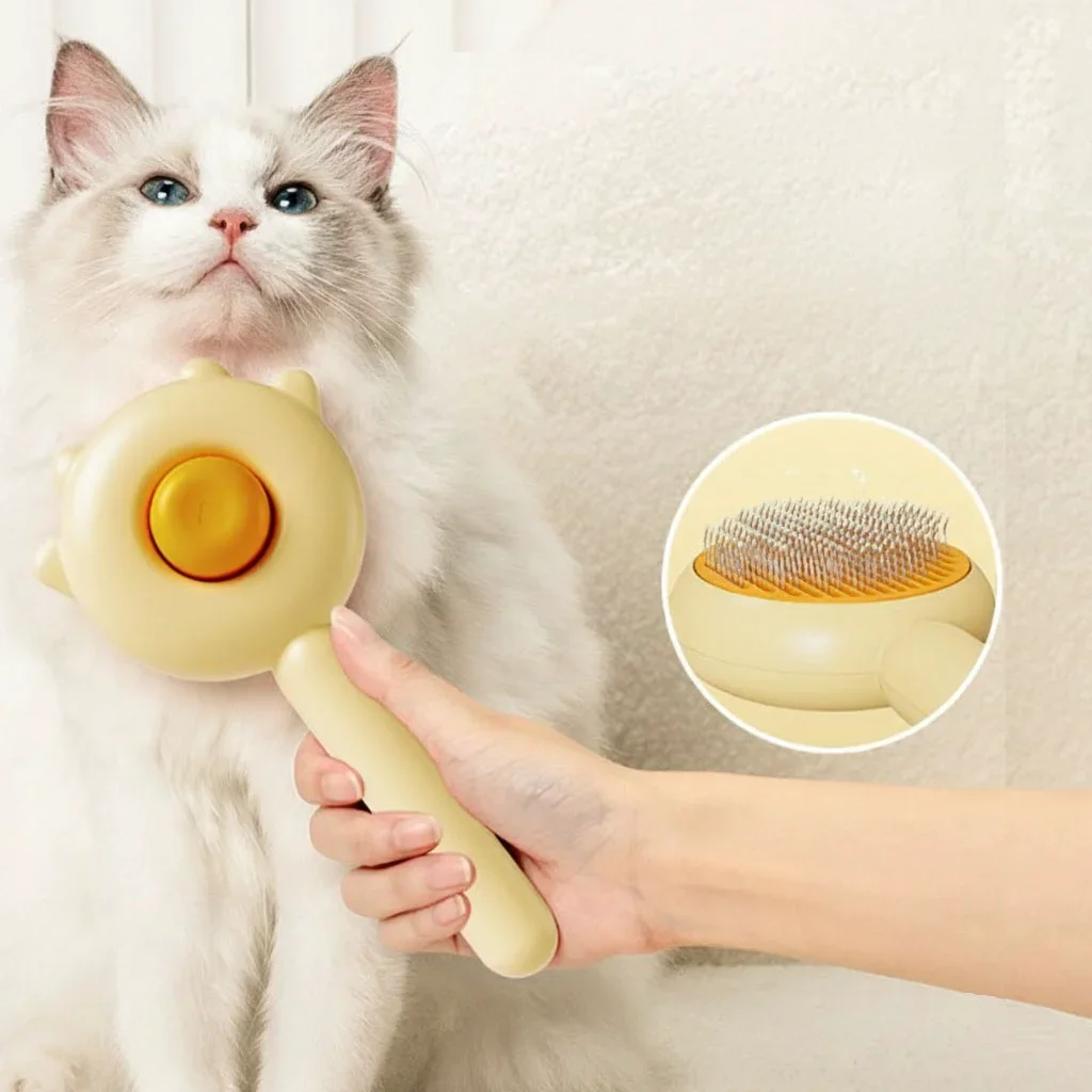 Otomatik Temizlenen Evcil Hayvan Tüy Toplama Tarağı