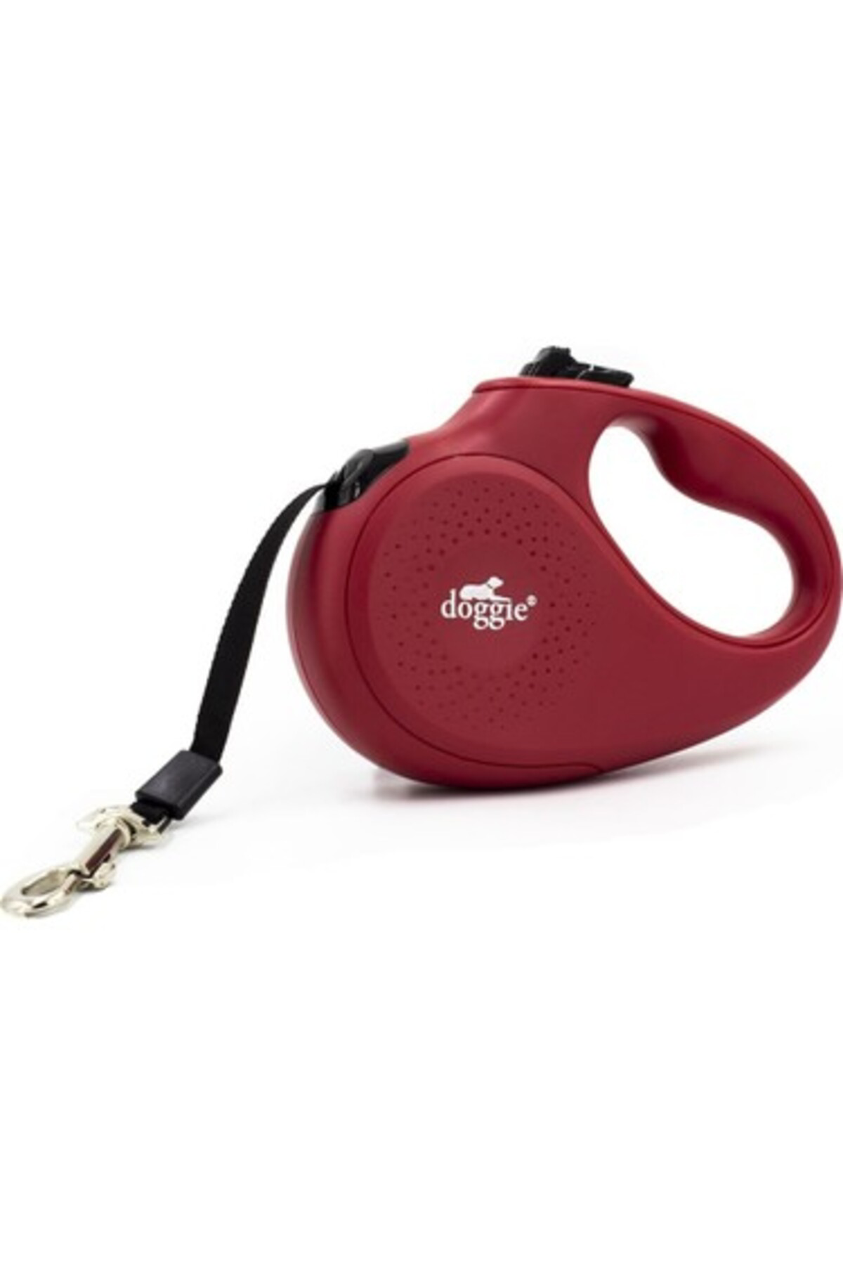 Doggie Otomatik Uzatma Tasması 5 Metre S Beden Kırmızı | Serbest Dolaşma