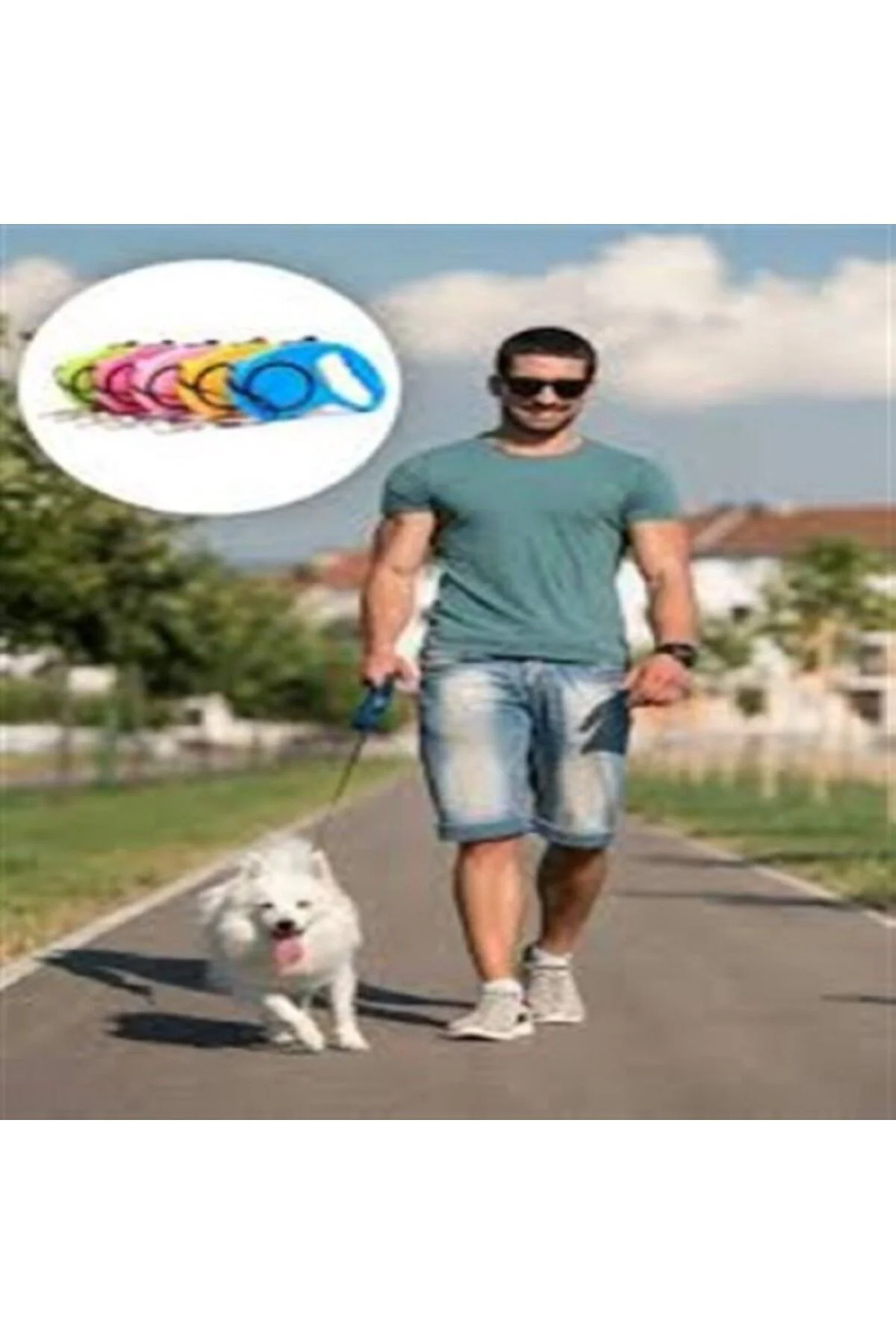 Otomatik Uzayan Köpek Tasması 3 Metre