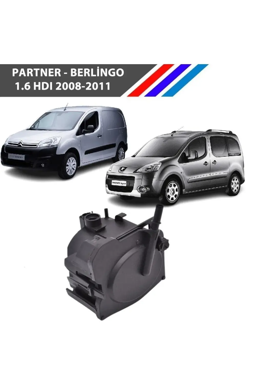 OtoMEPARTS Partner Tepee - Berlingo 1.6 HDI Motor Mazot Filtresi