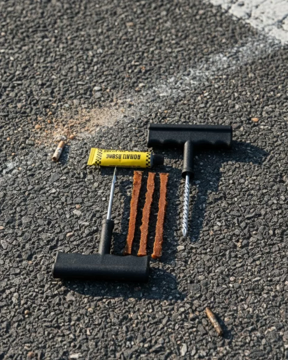 Otomobil Motosiklet Bisiklet İçin Güvenli Lastik Tamir Kiti - Lis