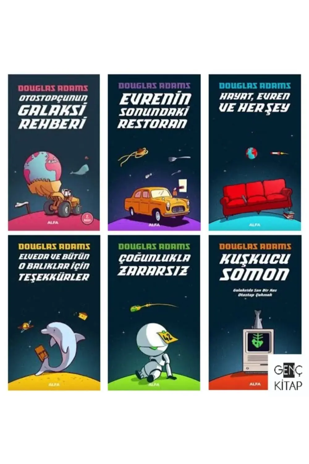 Otostopçunun Galaksi Rehberi 6 Kitap Set Douglas Adams