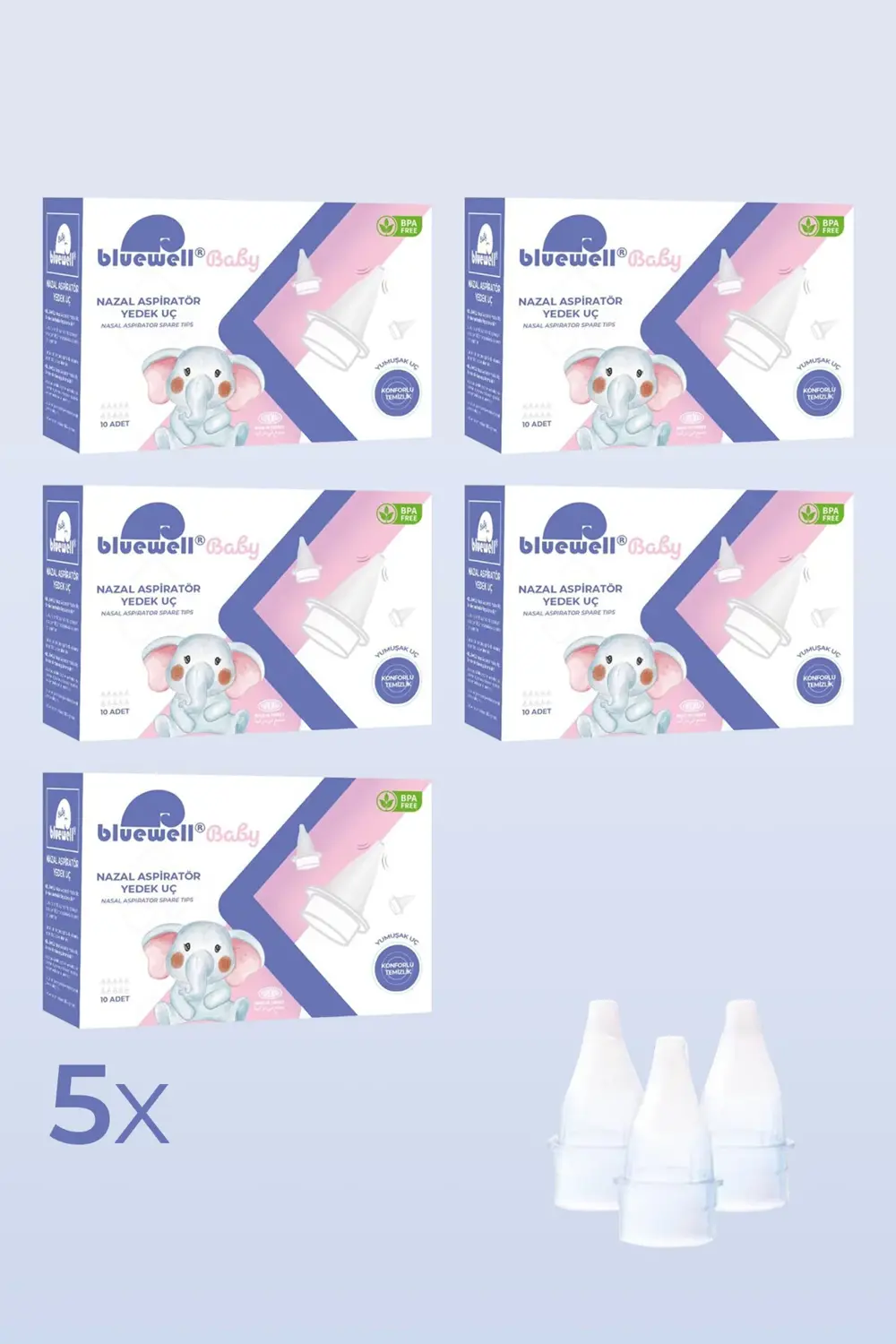 Otri Bebe Bruno Baby Nazal Burun Aspiratör Uyumlu 10 lu Yedek Uç