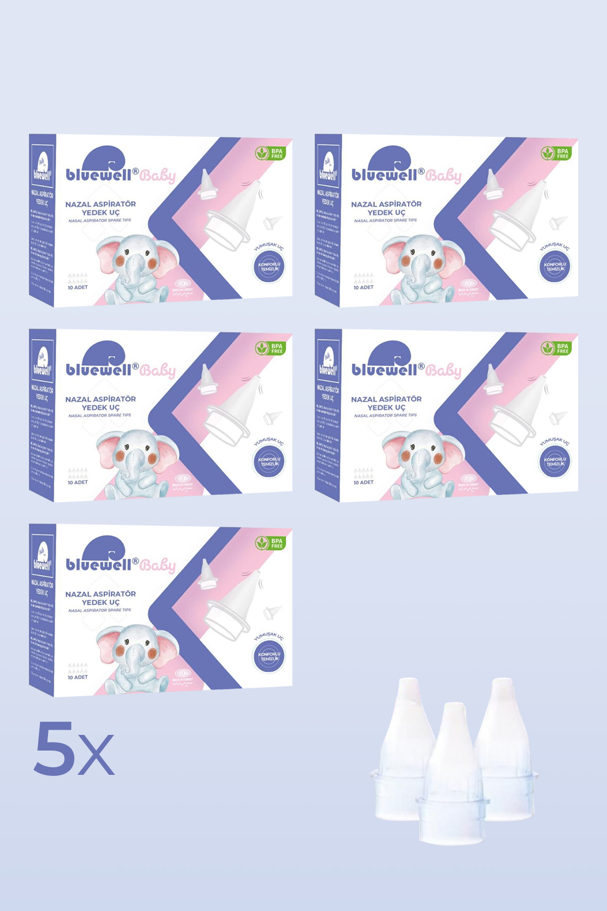 Otri Bebe Bruno Baby Nazal Burun Aspiratör Uyumlu 10 lu Yedek Uç 