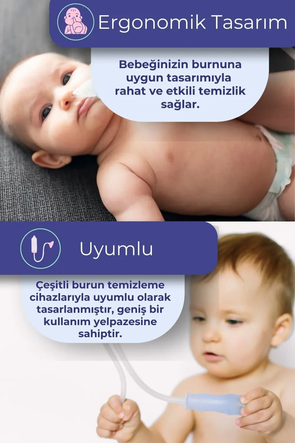 Otribebe Brunobaby Weebaby Uyumlu Nazal Aspiratör Yedek Uç Burun
