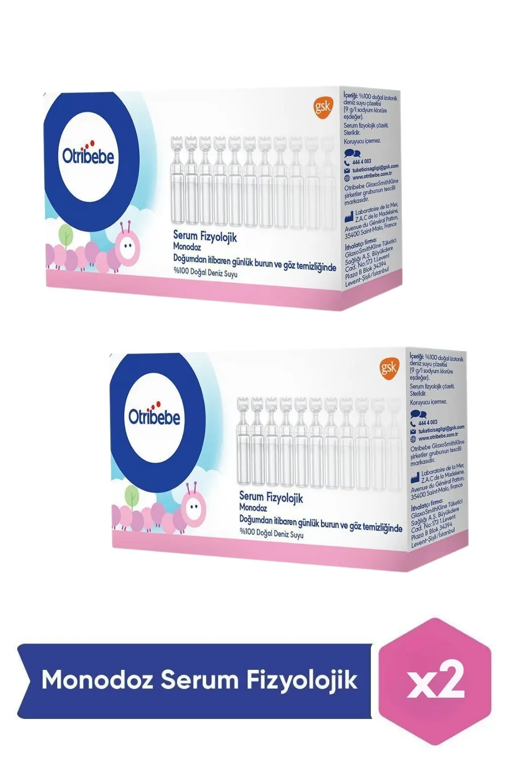 Otribebe Monodoz Serum Fizyolojik 20 Flakon x 2 Adet