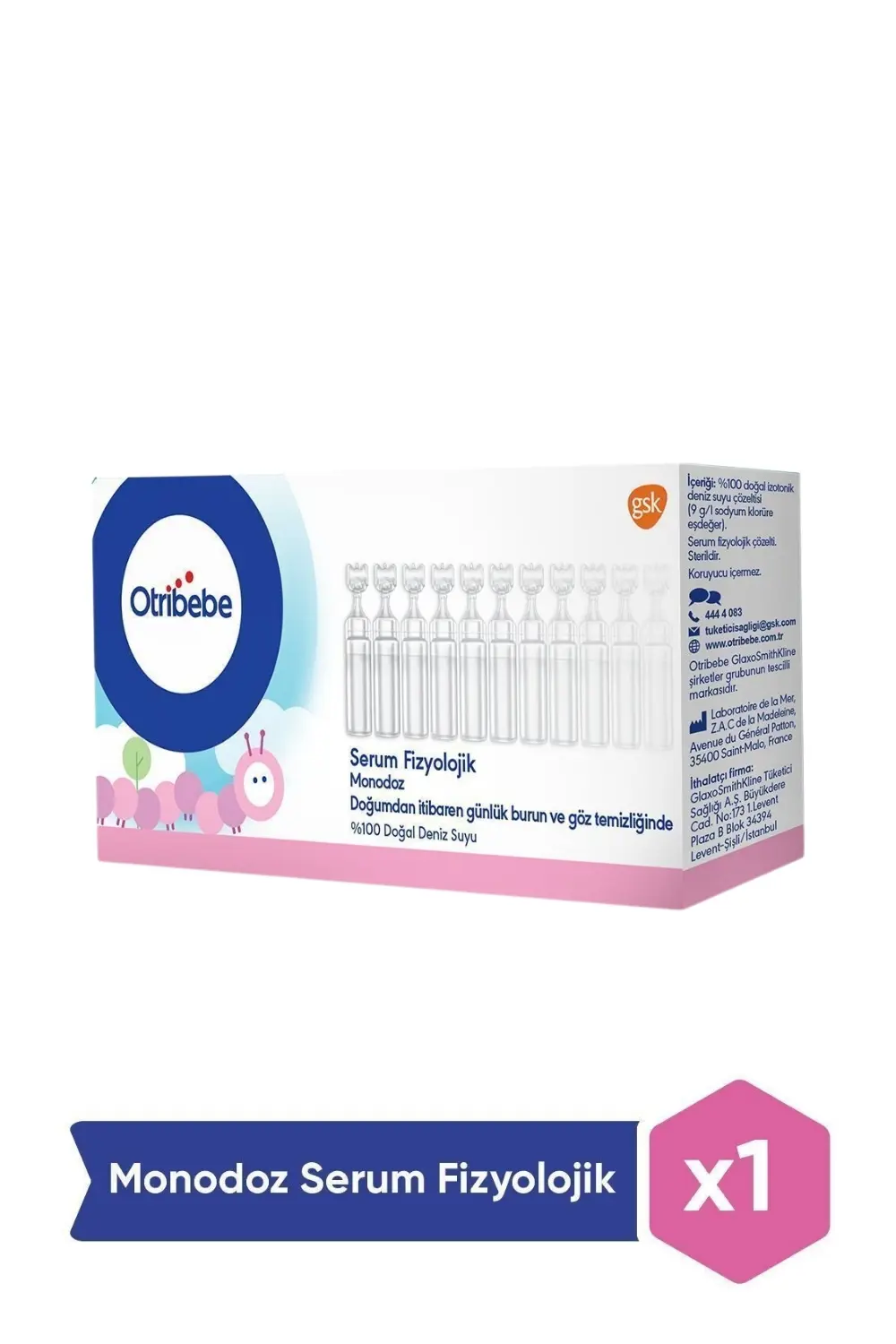 Otribebe Monodoz Serum Fizyolojik 20 Flakon