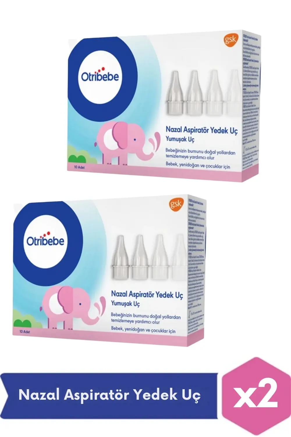 Otribebe Nazal Burun Aspiratörü Yedek Uç 10'lu x 2 Adet