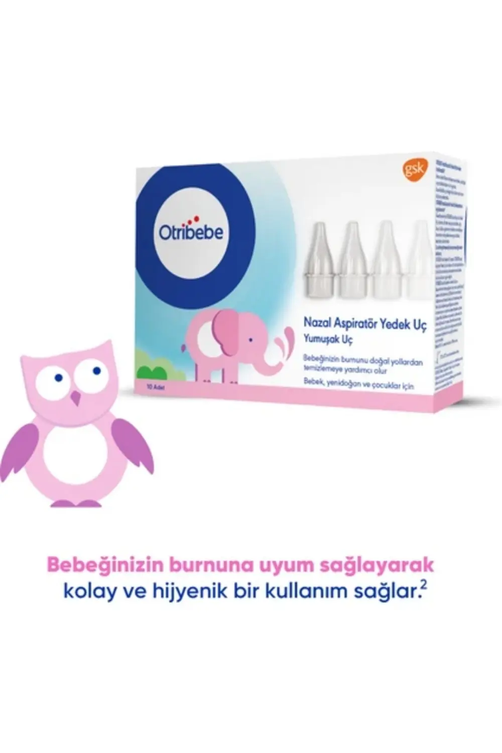 Otribebe Nazal Burun Aspiratörü Yedek Uç 10'lu x 4 Adet