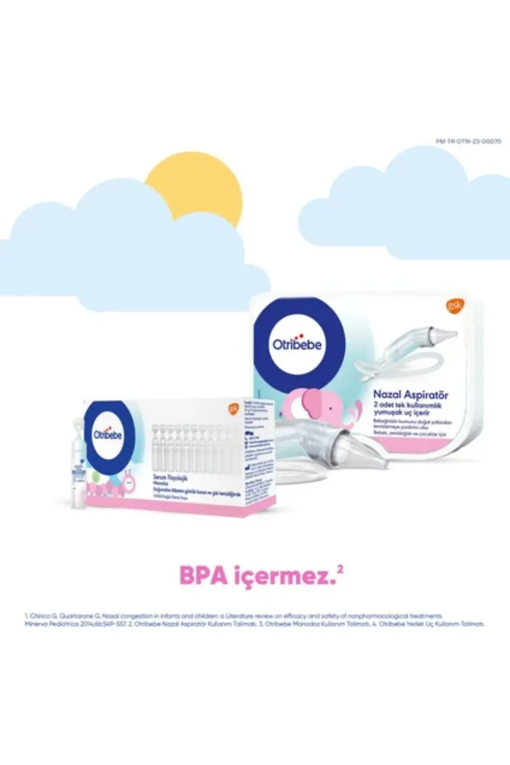 Otribebe Nazal Burun Aspiratörü Yedek Uç 10'lu x 4 Adet