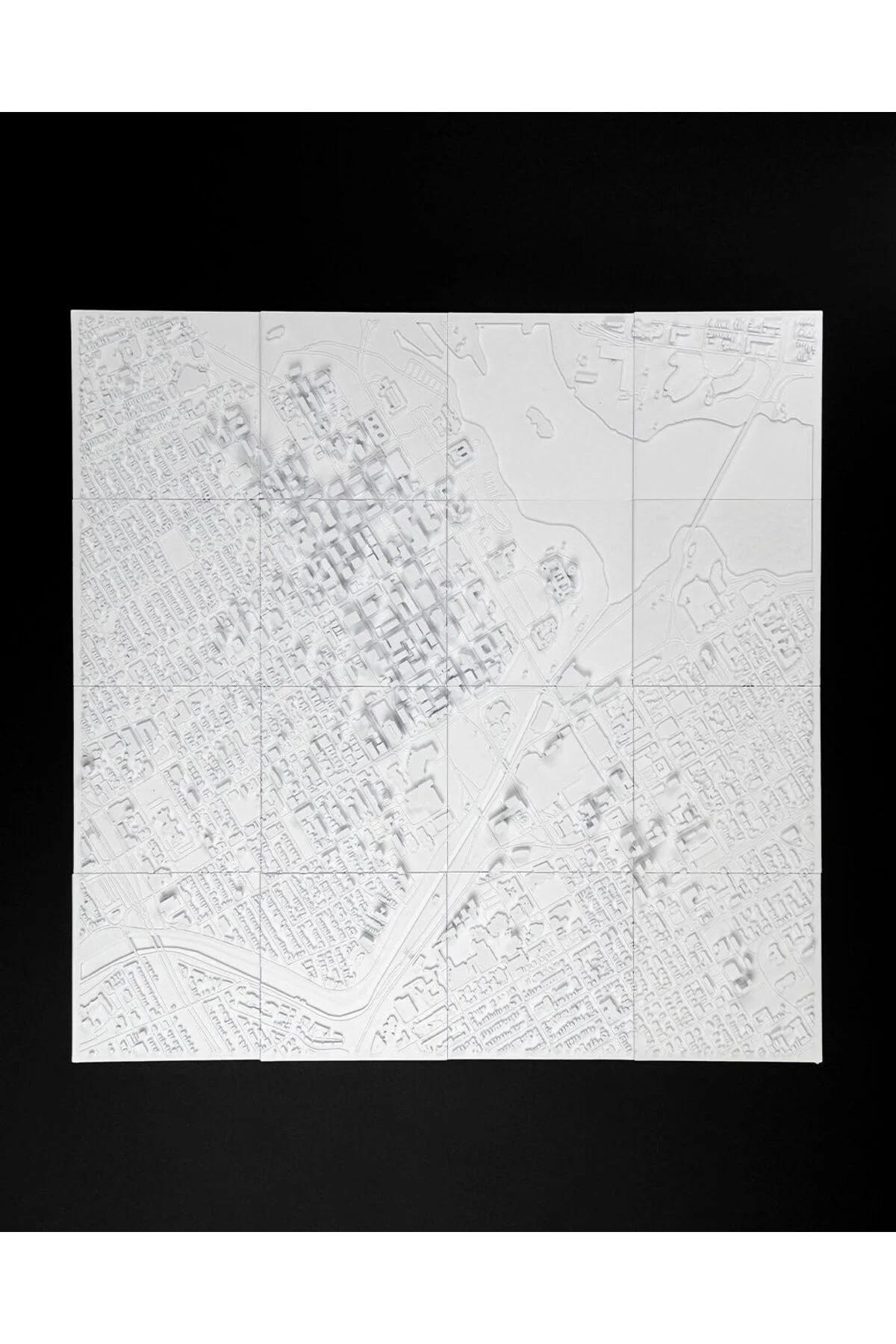 Ottowa Üç Boyutlu Şehir Silüeti Dekoratif Minimalist Duvar Tablosu Ottowa Tablo 15CM