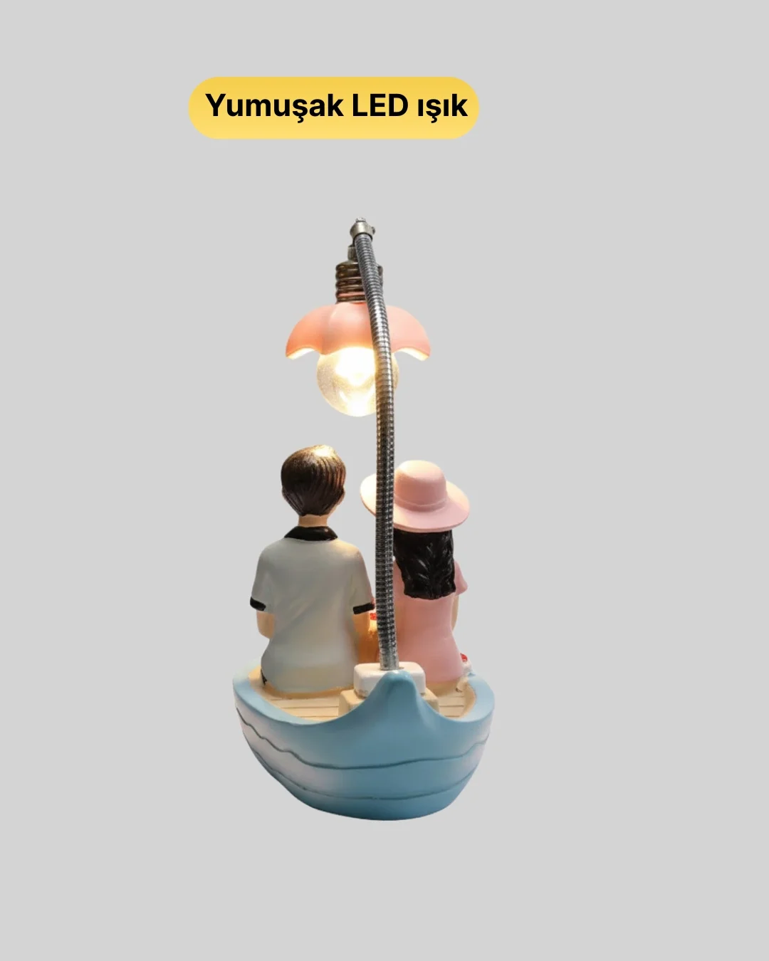 Oturan Çift Figürlü LED Masa Lambası Romantik Hediye Yeni Nesil Fiyatı, Yorumları ve Özellikleri