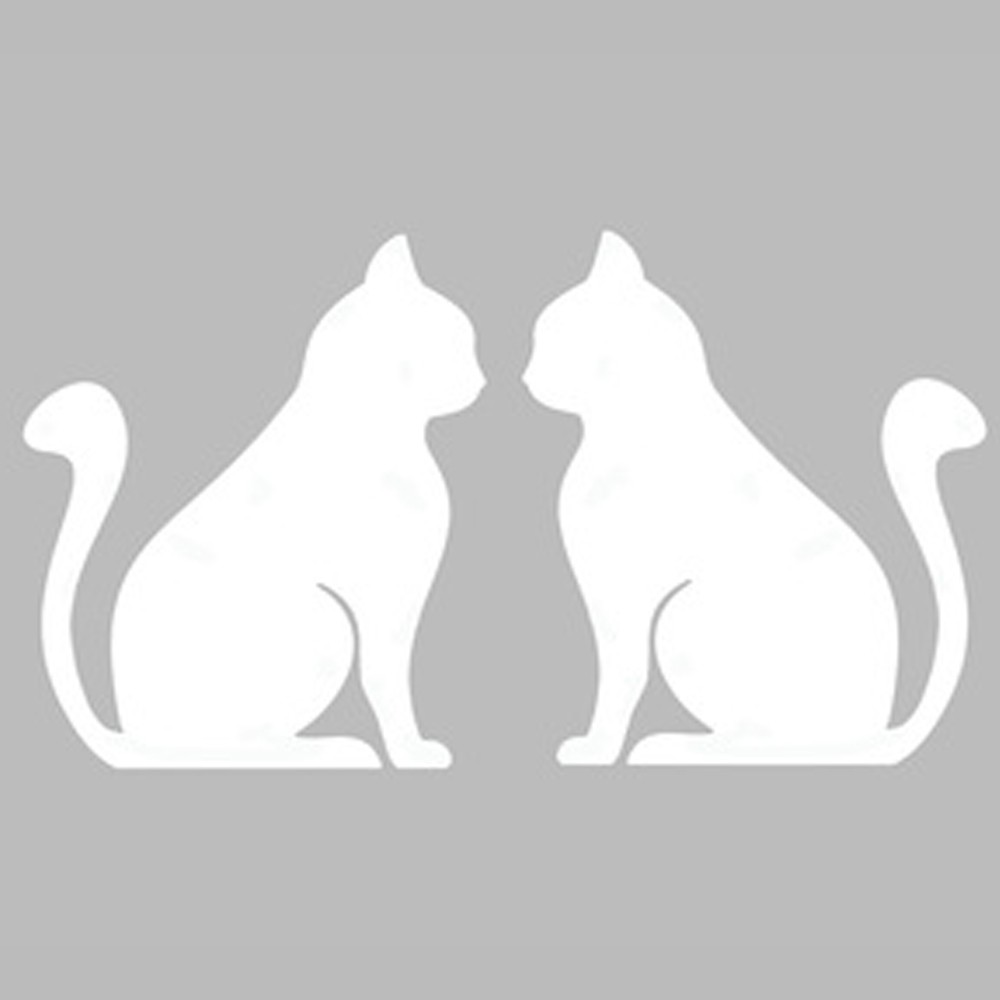 Artikel Oturan Kedi 2 Stencil Boyama Şablonu 30X30 Cm, Duvar Stencil, Fay