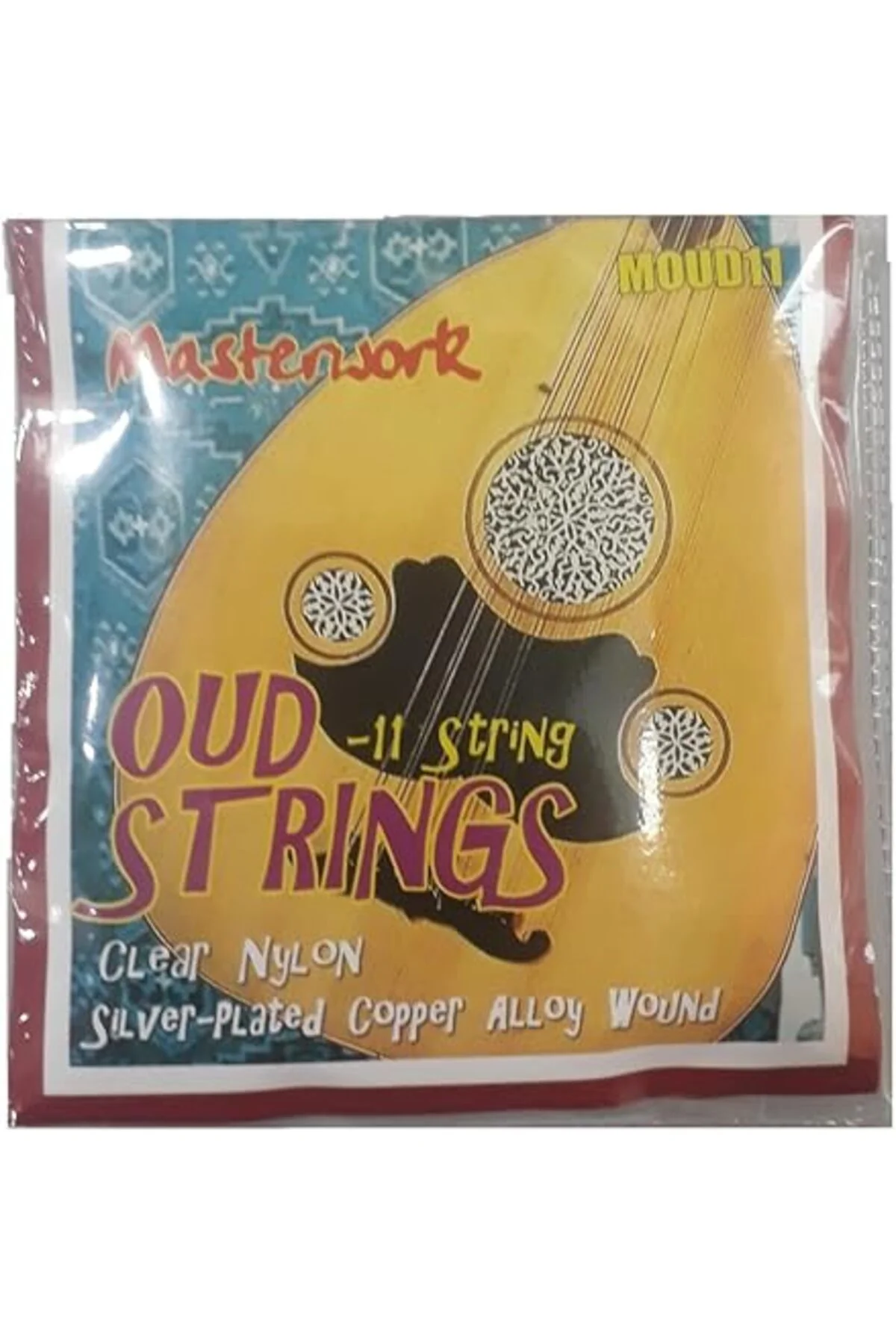 Oud Strings MOUD11 Clear Nylon Silver Plated Copper Alloy Wound 11 String