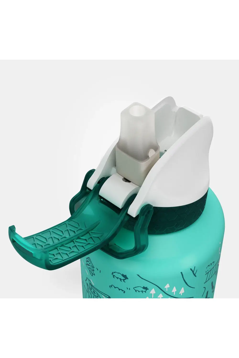 Outdoor Alüminyum Matara - Pipetli / 0,6 Litre - Grafik Desenli -