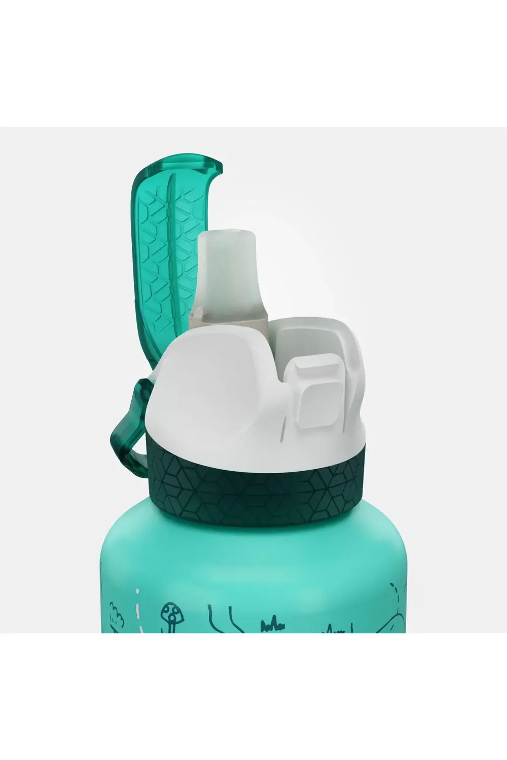Outdoor Alüminyum Matara - Pipetli / 0,6 Litre - Grafik Desenli -