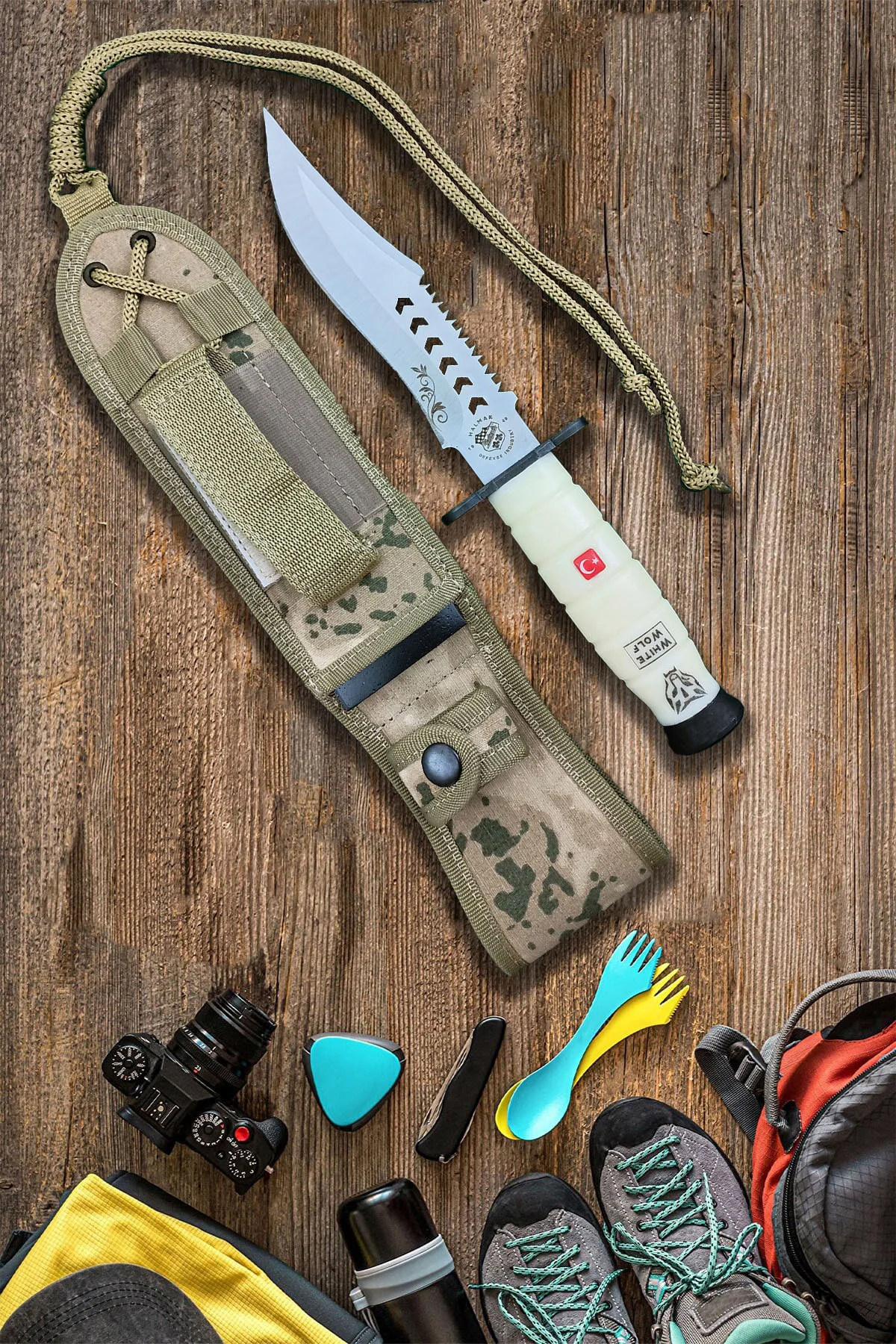 Outdoor Bıçağı Halmak Dağçılık Bıçağı Kamp Av Bıçak Çakı Kılıflı Fiyatı, Yorumları ve Özellikleri