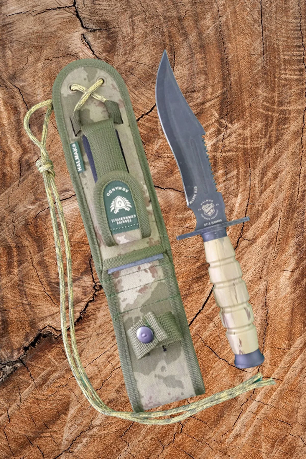 Outdoor Için Bıçak Mutfak Bıçak Kamp Av Bıçağı Çakı Kılıflı Halmak