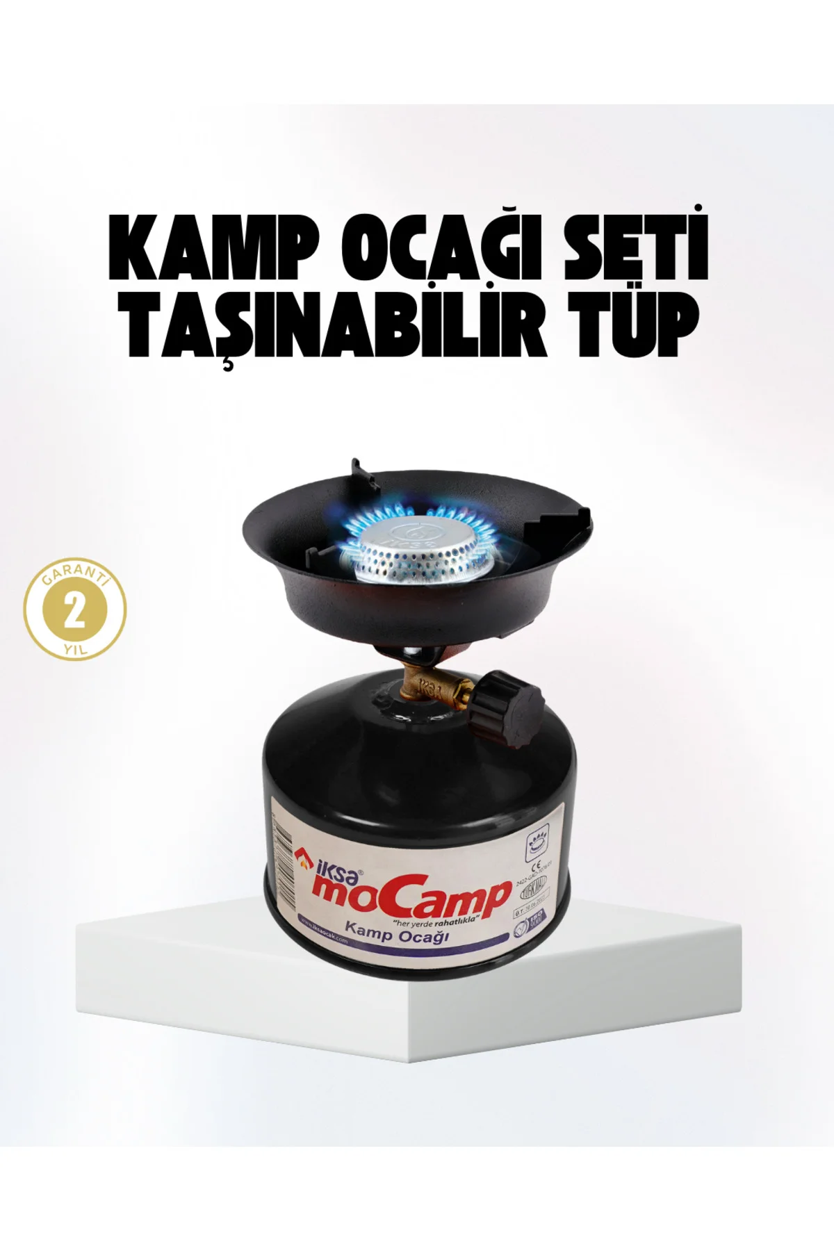 Outdoor Kamp Ocağı Gazlı Taşınabilir Pişirme Seti Üç Ayaklı Denge