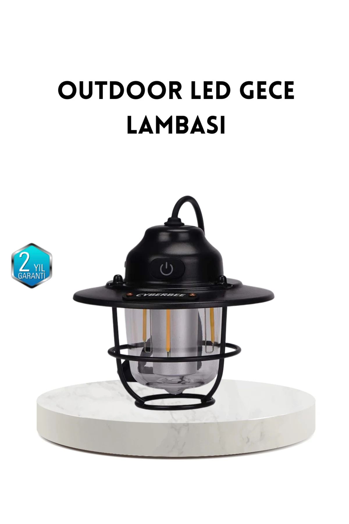 Outdoor Retro Kamp Işığı Uzun Ömürlü Pil Taşınabilir Suya Dayanık