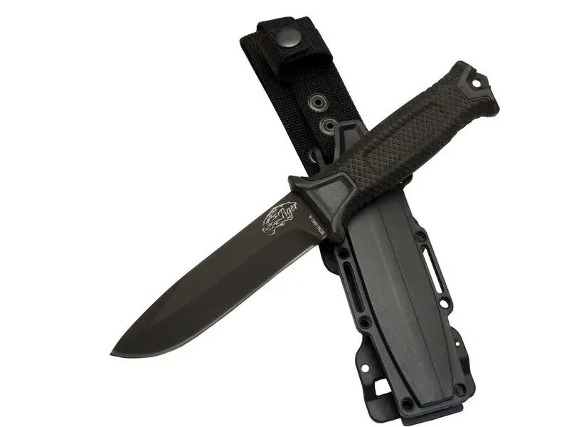 Outdoor Survival Bıçak 27cm - Paslanmaz Çelik, Kauçuk Sap, Kılıflı Fiyatı, Yorumları ve Özellikleri