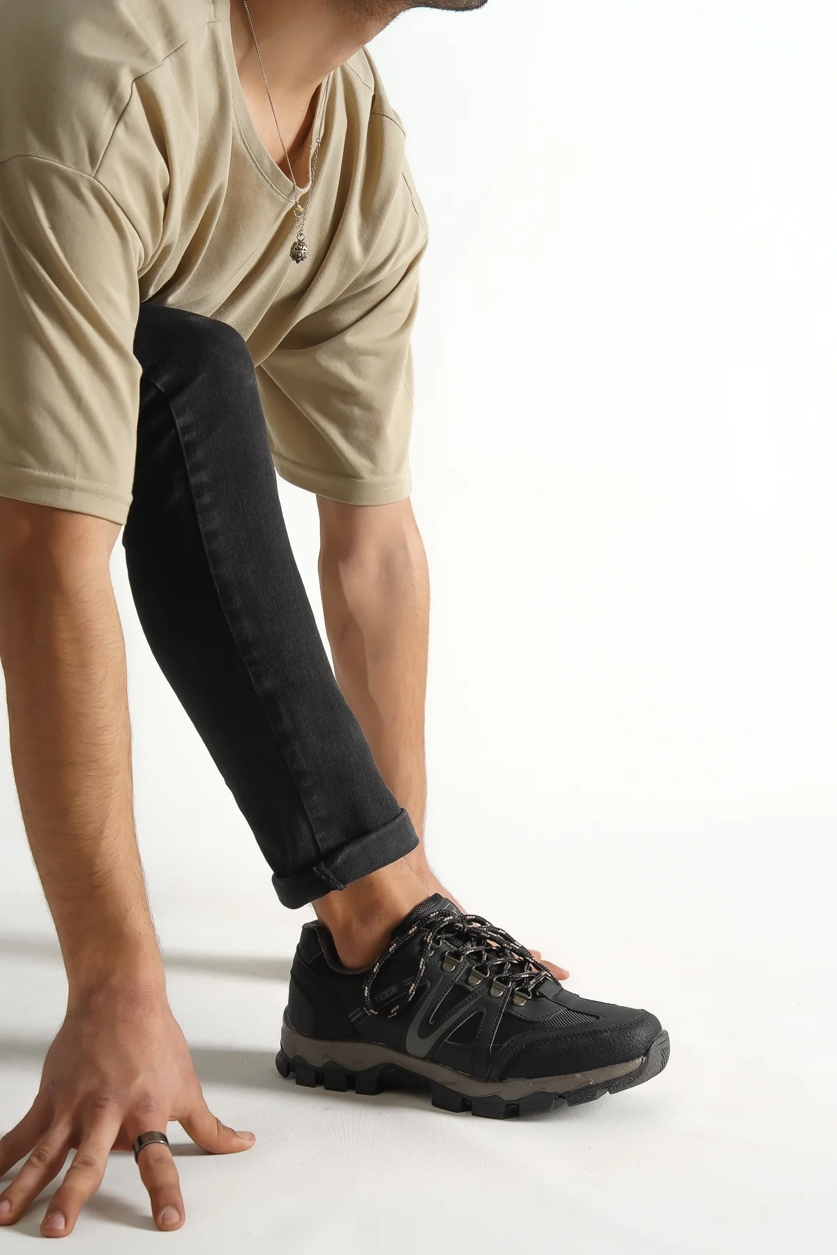 Outdoor Trekking Spor Erkek Ayakkabı Siyah Renk