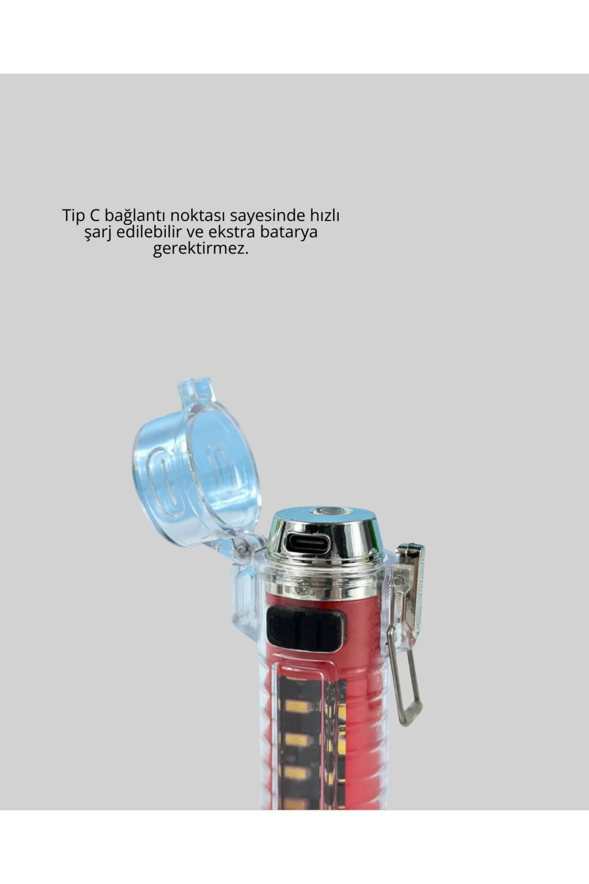 Outdoor Uyumlu Elektrikli Çakmak Fener - Lisinya