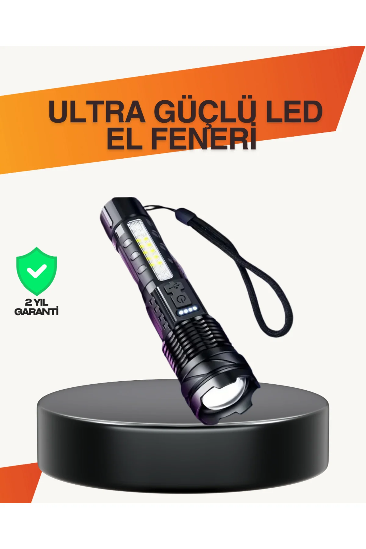 Outdoor ve Acil Durum İçin Güçlü LED El Feneri