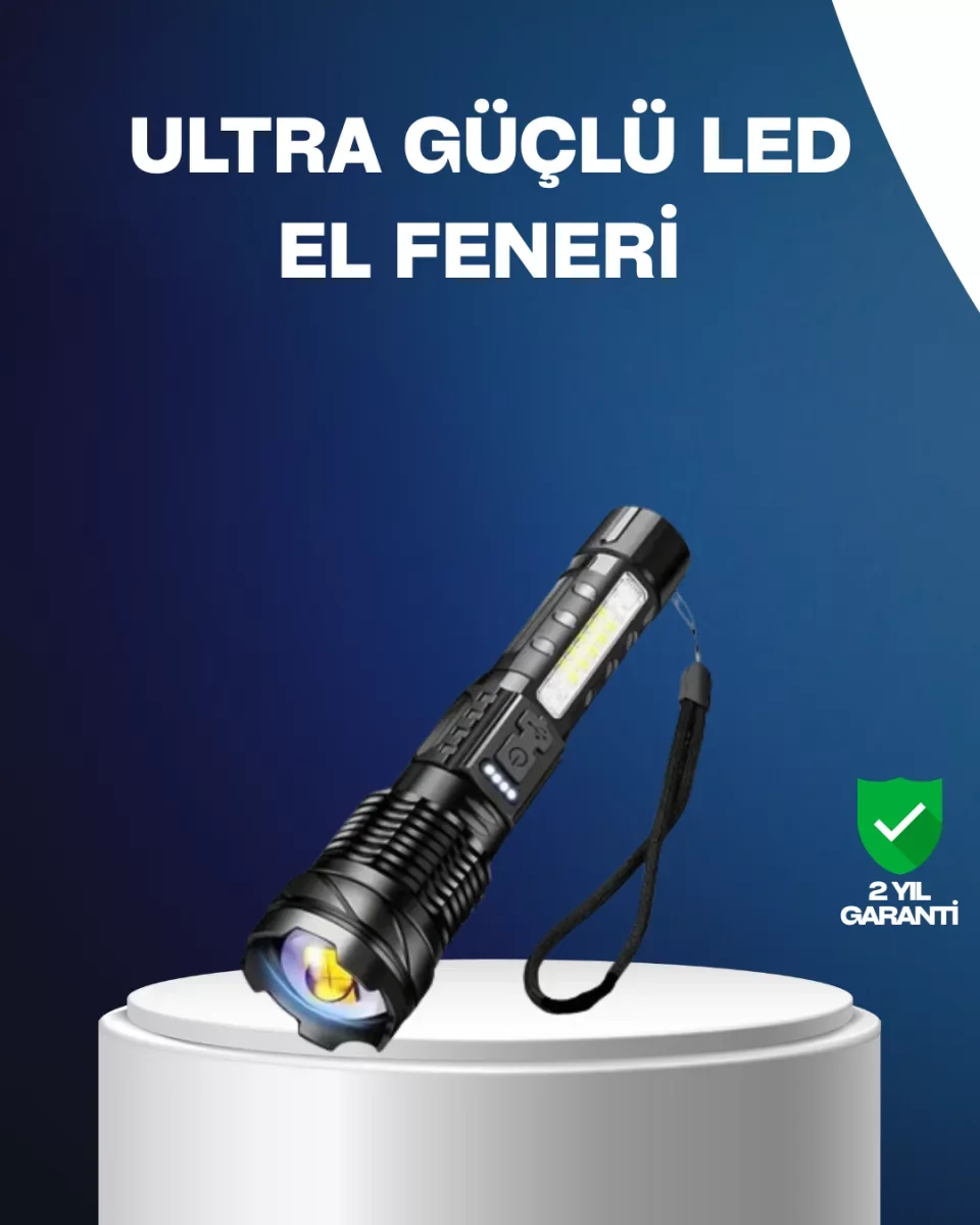 Outdoor ve Acil Durum İçin Güçlü LED El Feneri - Lisinya