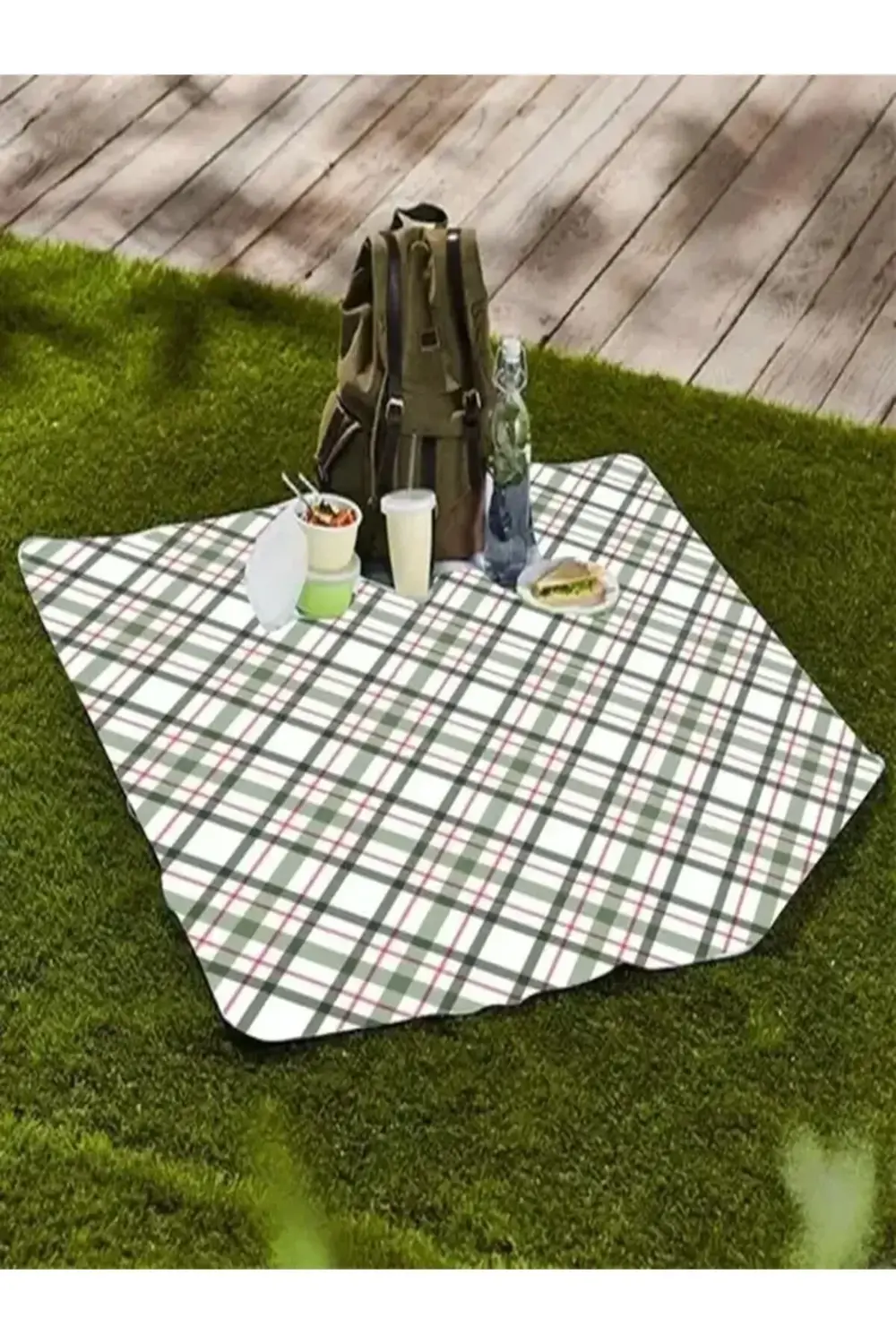 Outdress Suya Dayanıklı Çok Amaçlı Piknik Örtüsü 150 X 150 Cm Kar