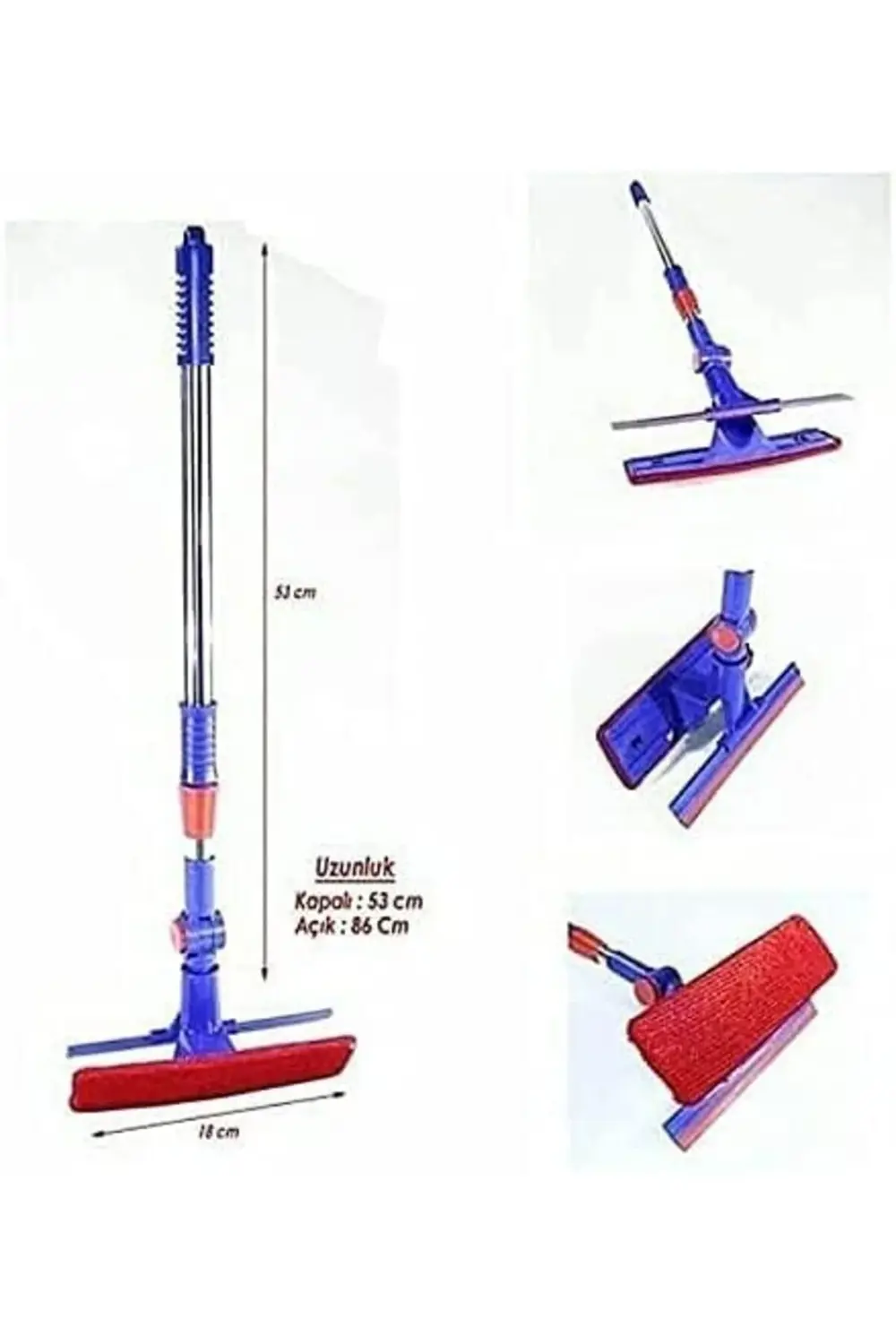 Outlet Oynar Başlıklı Çekçekli Teleskopik Cam Silme Aparatı 39551