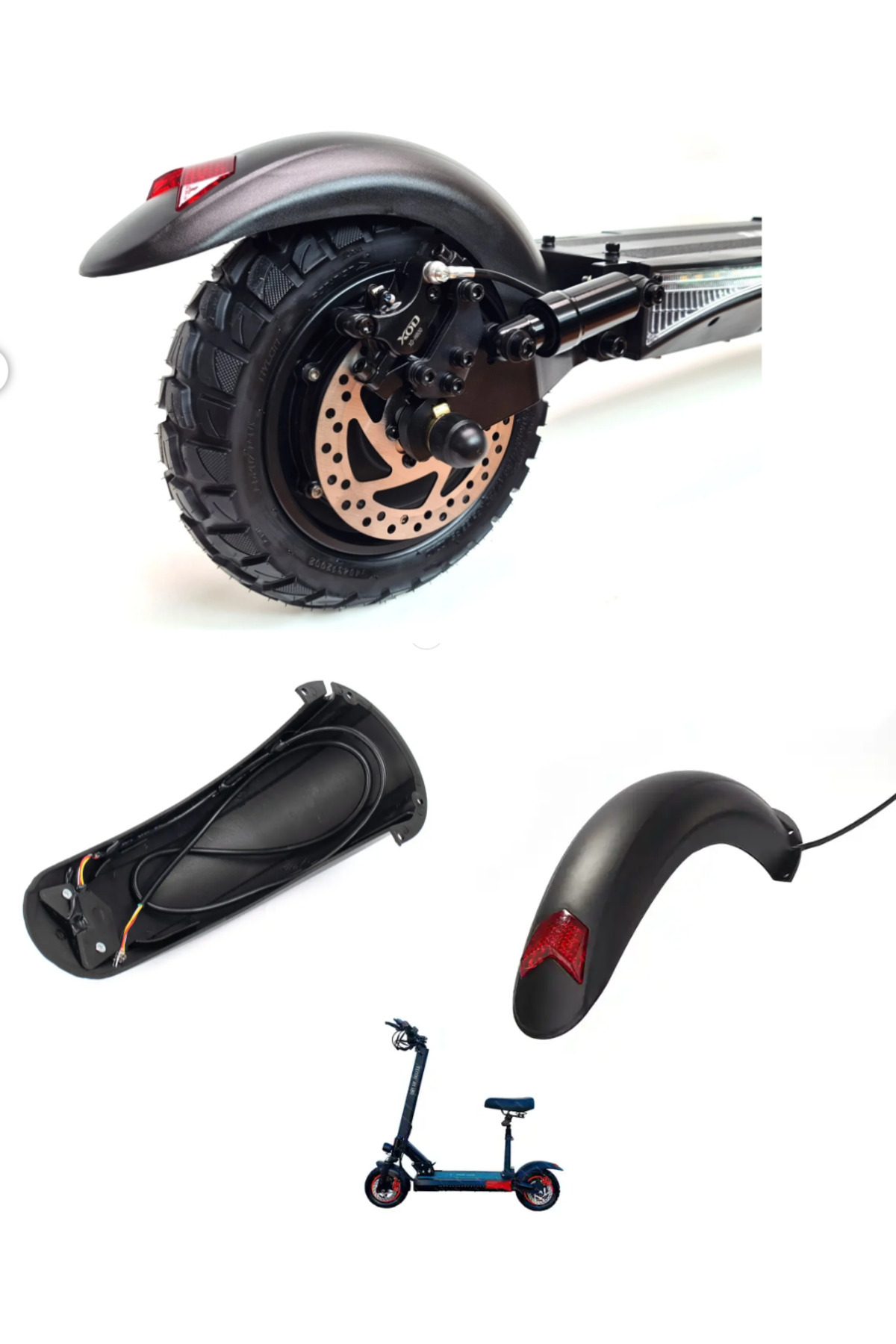 Onvo Ov 011 Uyumlu Arka Çamurluk Fren Lambalı Set Scoowy Elektrikli Sc