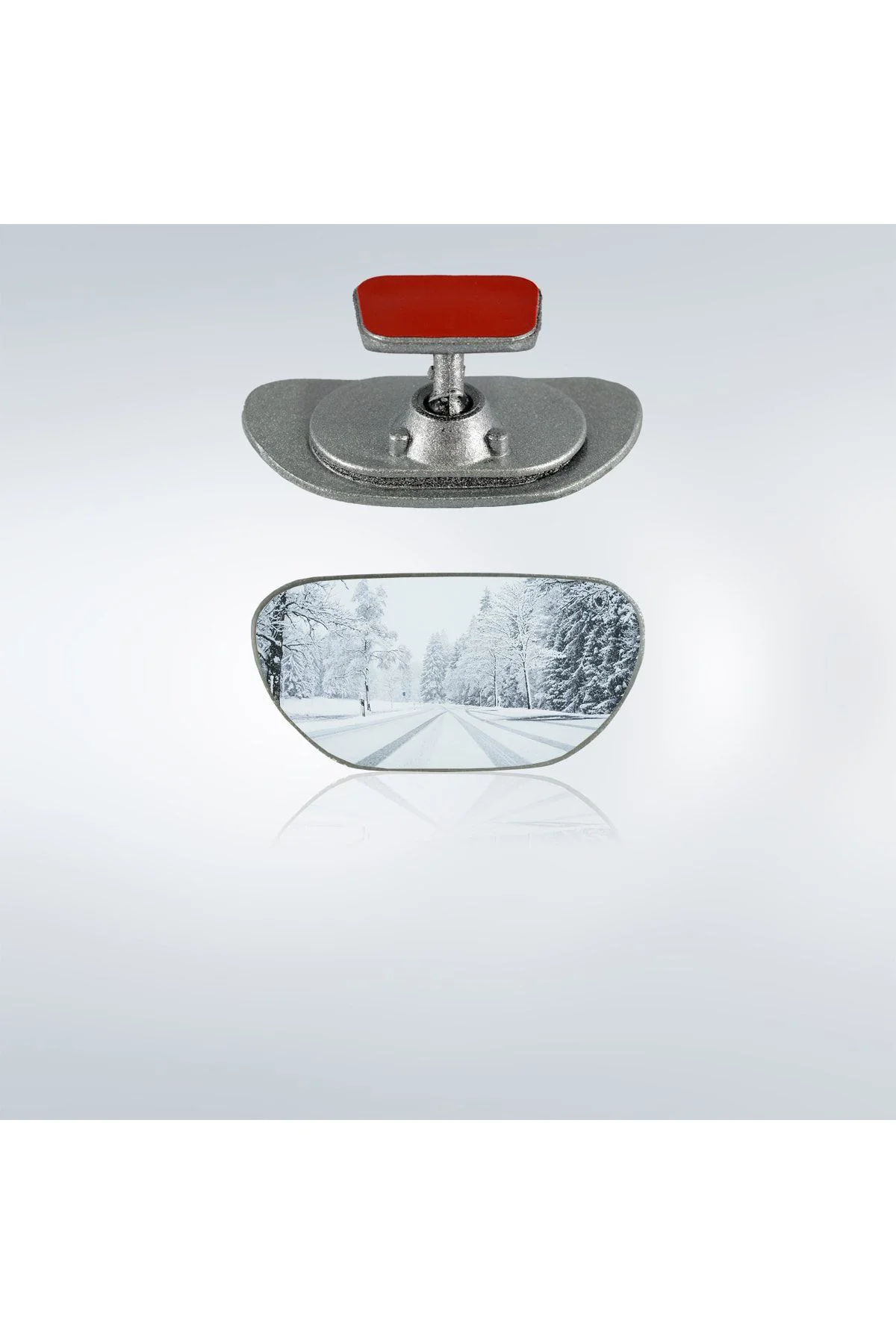 Ova-1 Yapıştırmalı Universal Iç Dikiz Aynası 9x4 Cm Gri