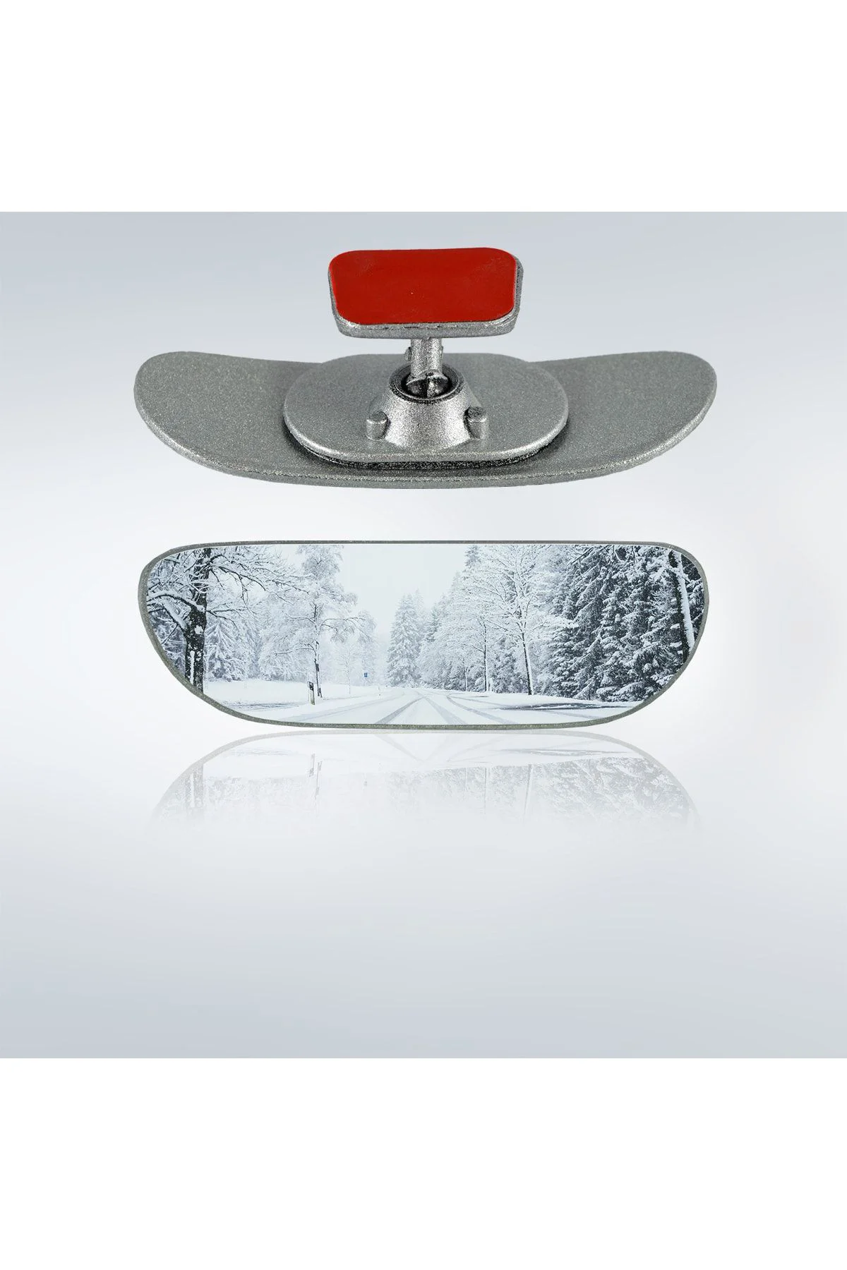 Ova-2 Yapıştırmalı Universal Iç Dikiz Aynası 13x4 Cm Gri